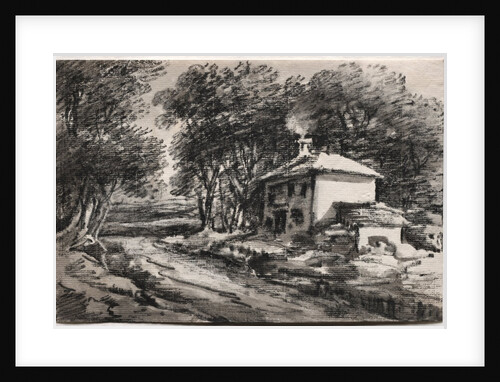 Landscape with Cottage, c. 1820s by Thomas Monro