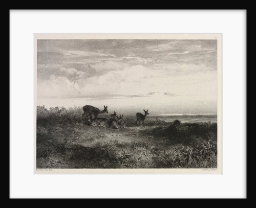 Landscape with Deer, c. 1840 by Karl Bodmer