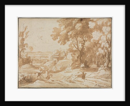 Landscape with Horsemen, 1600s by Unknown