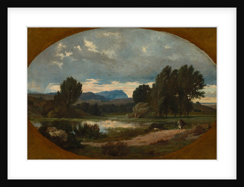 Landscape with Rider on White Horse, 1846 by Jean Achille Benouville