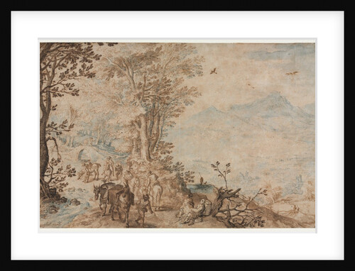 Landscape with Travelers, 1605 by Jan Brueghel