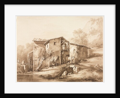 Landscape with Watermill, c, 1790 by Jean Jacques de Boissieu