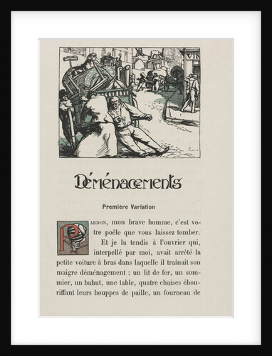 Landscapes and Street Corners: Moving, 1900 by Auguste Louis Lepère