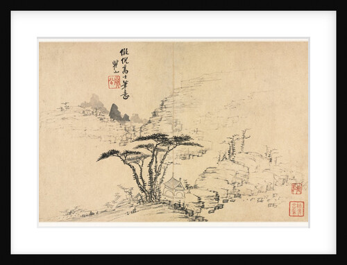 Landscapes in Various Styles after Old Masters, 1690 by Mei Qing