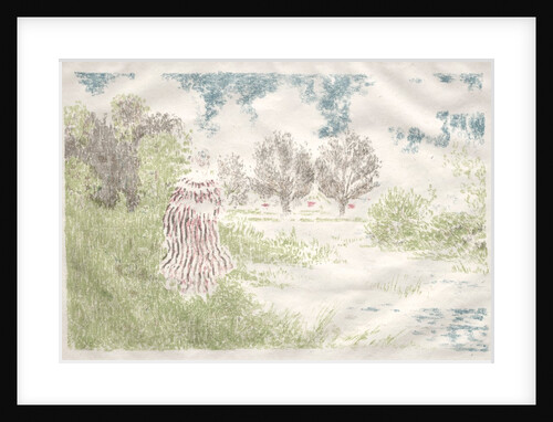 Landscapes: Woman in a Striped Dress, 1898 by Ker Xavier Roussel