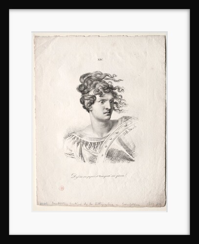 Lart de la lithographie: Head of an Amazon by Alois Senefelder