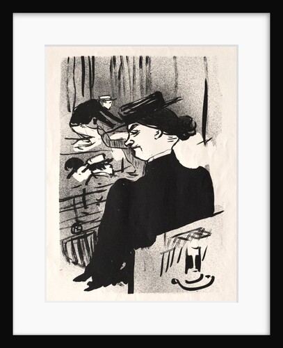 Le Café-concert: Une Spectatrice, 1893 by Henri de Toulouse-Lautrec