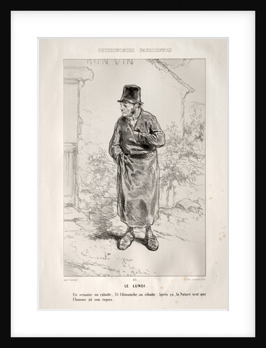 Le Lundi by Paul Gavarni