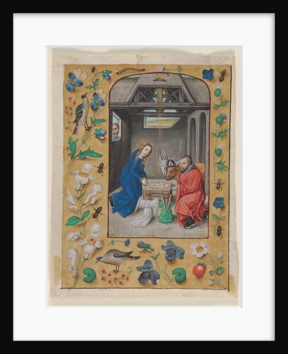 Leaf Excised from a Book of Hours: The Nativity, c. 1480 by Master of the First Prayerbook of Maximillian