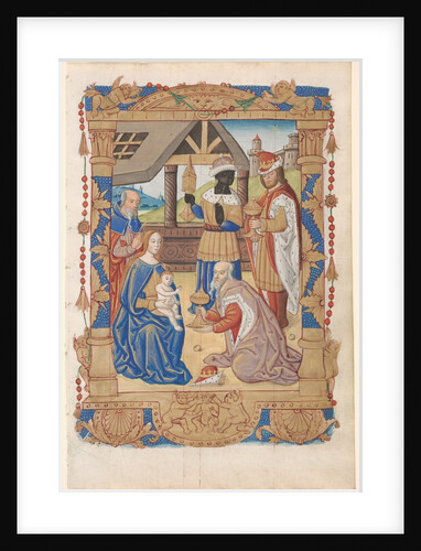Leaf from a Book of Hours: Adoration of the Magi, c. 1510 by Unknown