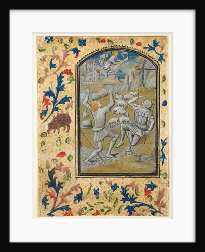 Leaf from a Book of Hours: Coronation of the Virgin, c. 1470-1480 by Guillaume Vrelant