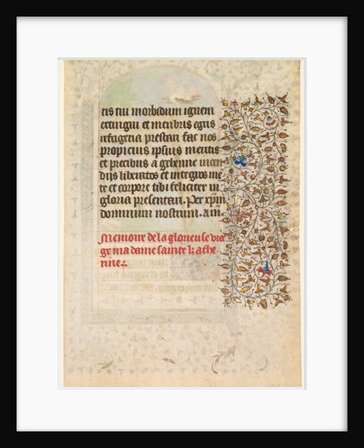 Leaf from a Book of Hours: Text, c. 1415 by Boucicaut Master