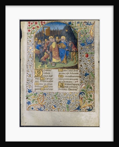 Leaf from a Book of Hours: The Betrayal of Christ, c. 1470-1485 by Maître François (circle of)