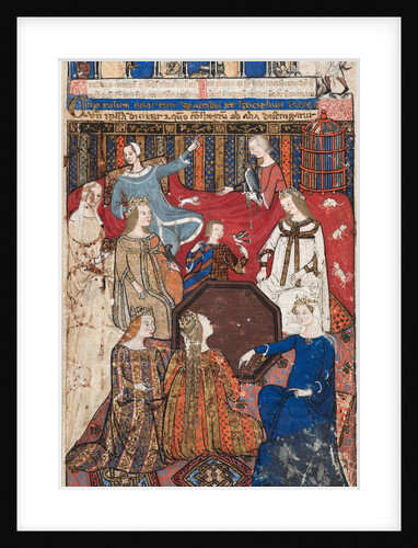 Leaf from a Cocharelli Treatise on the Vices: Accidia and Her Court, c. 1330-40 by Unknown