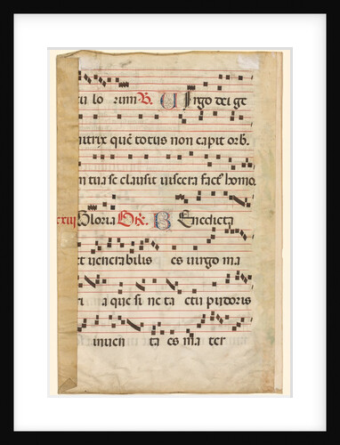 Leaf from a Gradual with Music, c. 1420-1450 by Unknown