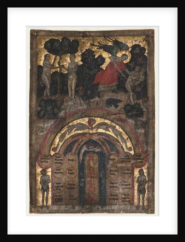 Leaf from a Volume of Johannes Andrea's 'Lectura super arboris consanguinitatis…, c. 1331 by Master of the Register of 1328