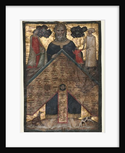 Leaf from a Volume of Johannes Andrea's 'Lectura super arboris consanguinitatis…, c. 1331 by Master of the Register of 1328