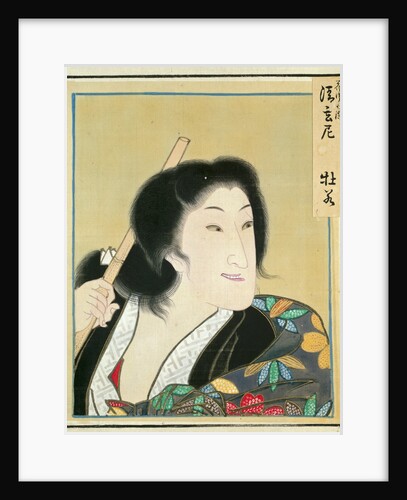 Leaf from Album of Actor Portraits, c. 1790-1810 by Shorakusai