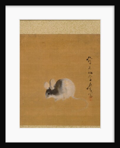 Leaf from Album of Seasonal Themes: Crescent Moon, 1847 by Shibata Zeshin