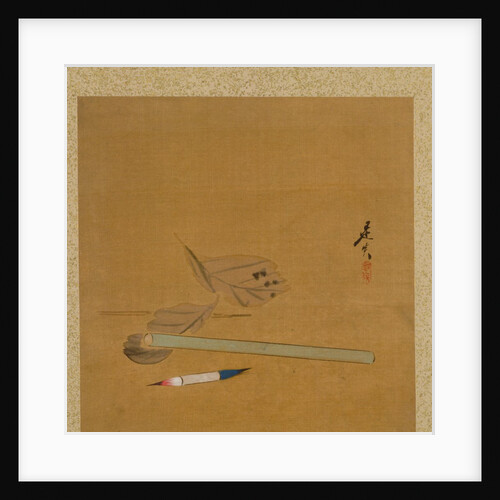 Leaf from Album of Seasonal Themes: Lotus, 1847 by Shibata Zeshin