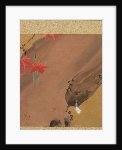 Leaf from Album of Seasonal Themes: Moths, 1847 by Shibata Zeshin