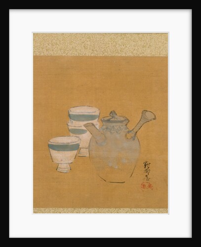 Leaf from Album of Seasonal Themes: Peasant with Basket, 1847 by Shibata Zeshin