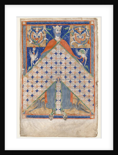 Leaf from Gratian's Decretum: Table of Consanguinity, c. 1270-1300 by Unknown