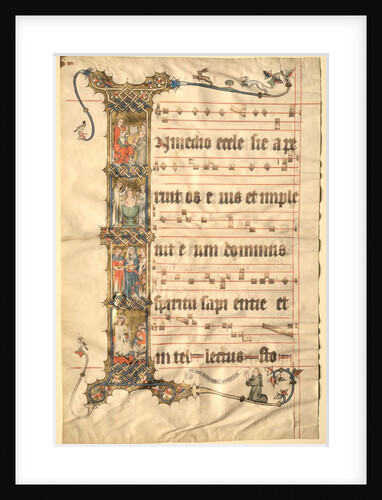 Leaf from the Wettinger Gradual: Historiated Initial…, c1330 by Second Master of the Wettinger Gradual