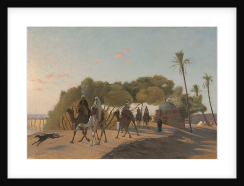 Leaving the Oasis, 1880s by Jean-Léon Gérôme