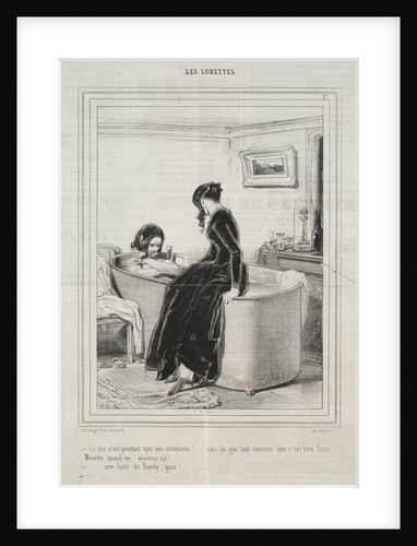 Les Lorettes, 1842 by Paul Gavarni