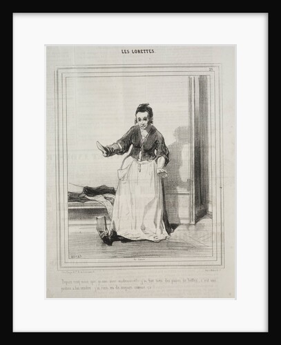 Les Lorettes, 1842 by Paul Gavarni