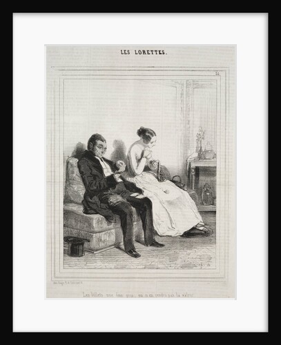 Les Lorettes, 1842 by Paul Gavarni