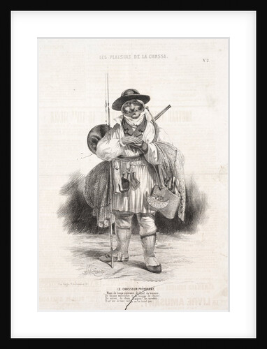 Les Plaisirs de la chasse: Le Chasseur prévoyant, 1842 by Alade Joseph Lorentz