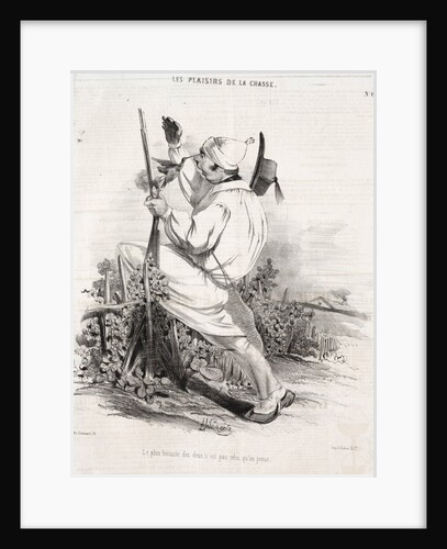 Les Plaisirs de la chasse: Le plus bécasse des deux nest pas celui quon pense, 1842 by Alade Joseph Lorentz