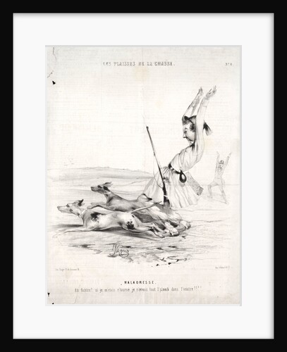 Les Plaisirs de la chasse: Maladresse, 1842 by Alade Joseph Lorentz