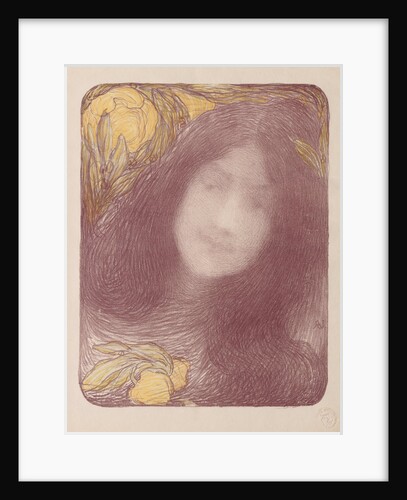 LEstampe moderne: Under the Flowers, c. 1893 by Edmond François Aman-Jean; : L'Estampe moderne