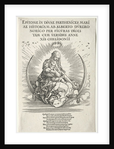 Life of the Virgin: Title Page, 1511 by Albrecht Dürer