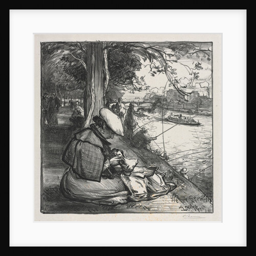 Lîle de Grenelle, 1898 by Auguste Louis Lepère