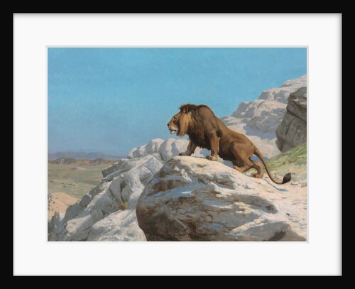 Lion on the Watch, c. 1885 by Jean-Léon Gérôme
