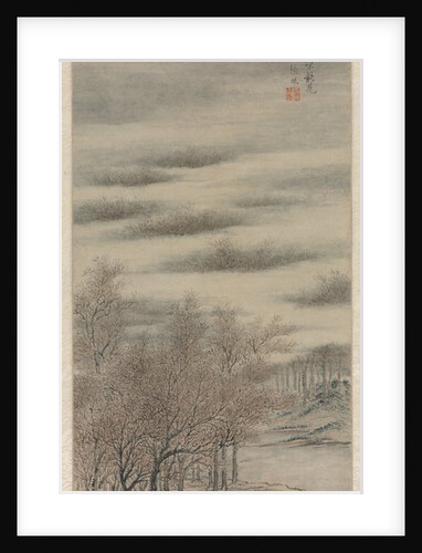 Listening to the Sound of Autumn in a Misty Grove, 1657 by Zhang Feng