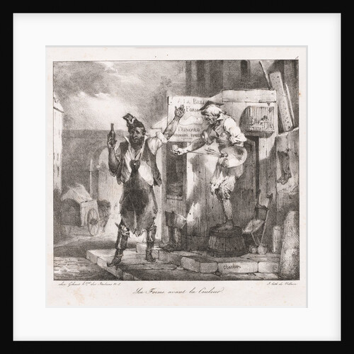 Lithographic Sketches by Charlet: Form before Color, 1823 by Nicolas Toussaint Charlet; Villain