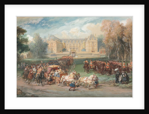 Louis XIV Driving his Coach in the Park of Versailles, 1870 by Eugène Louis Lami