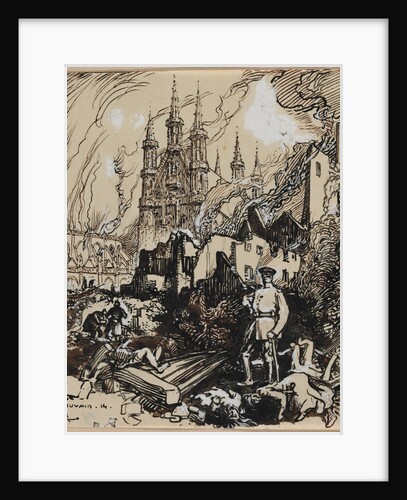 Louvain, 1914 by Auguste Louis Lepère