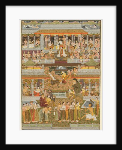 Lovers and beloveds: A composite of scenes from Persian, Urdu, and Sanskrit literature, c. 1735 by Chitarman II