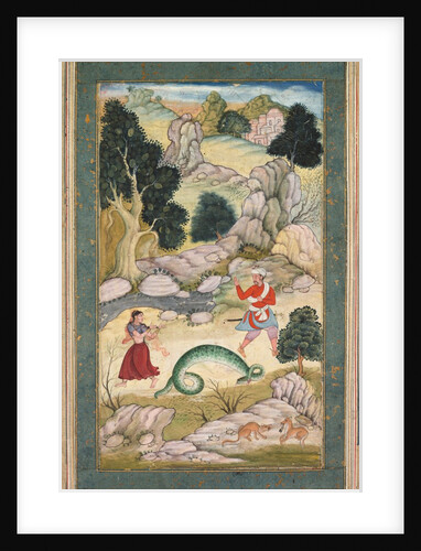 Lovers Parting, Page from a Book of Fables, c. 1590-95 by Unknown