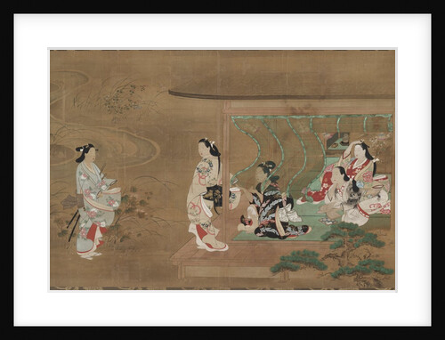 Lover's Visit, 1680-1730 by Tamura Suio
