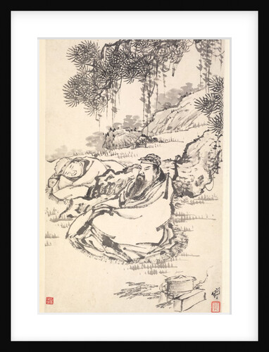 Lu Tong and Servant, 1788 by Min Zhen