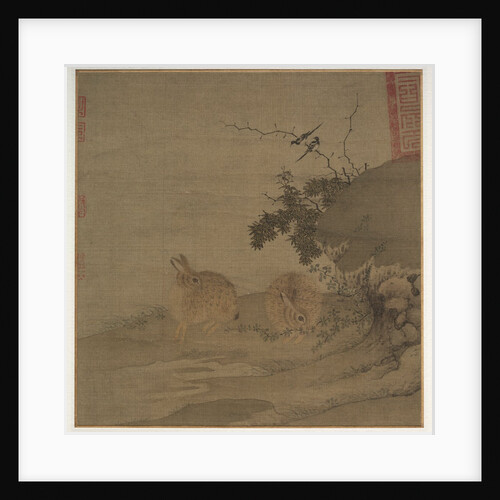 Magpies and Wild Rabbits, 1200s by Li Yong