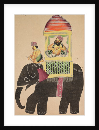 Mahant of Tarakeshwar Rides on an Elephant, 1800s by Unknown