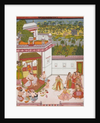 Maharaja of Kotah Listening to Music and Watching Dancers, c. 1820 by Unknown